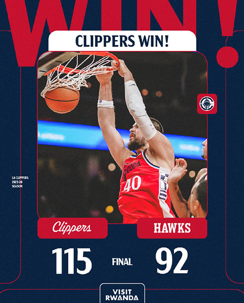 快船115-92大胜残阵老鹰终结5连败,哈登27+9,小卡21+6+5